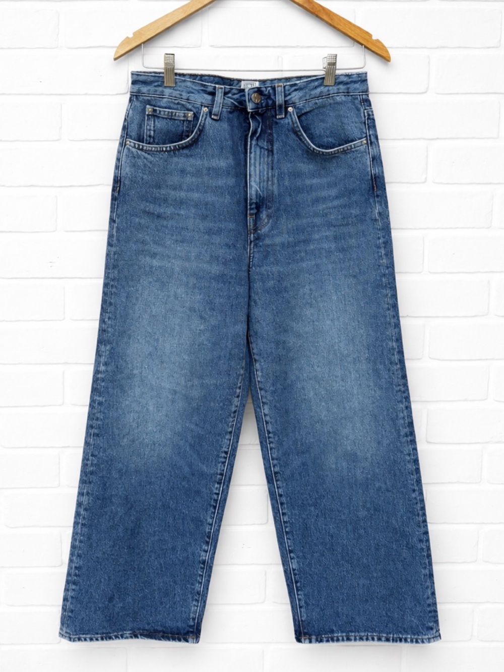 Toteme Blue Jeans Flare Fit Denim Jeans Organic Cotton Size 28 baggy wide - Picture 2 of 8